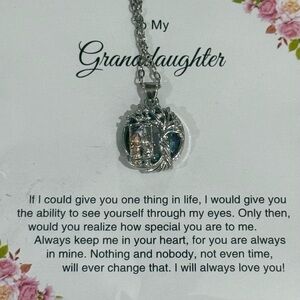Silver Pendant Necklace with Card for Granddaughter! New in package